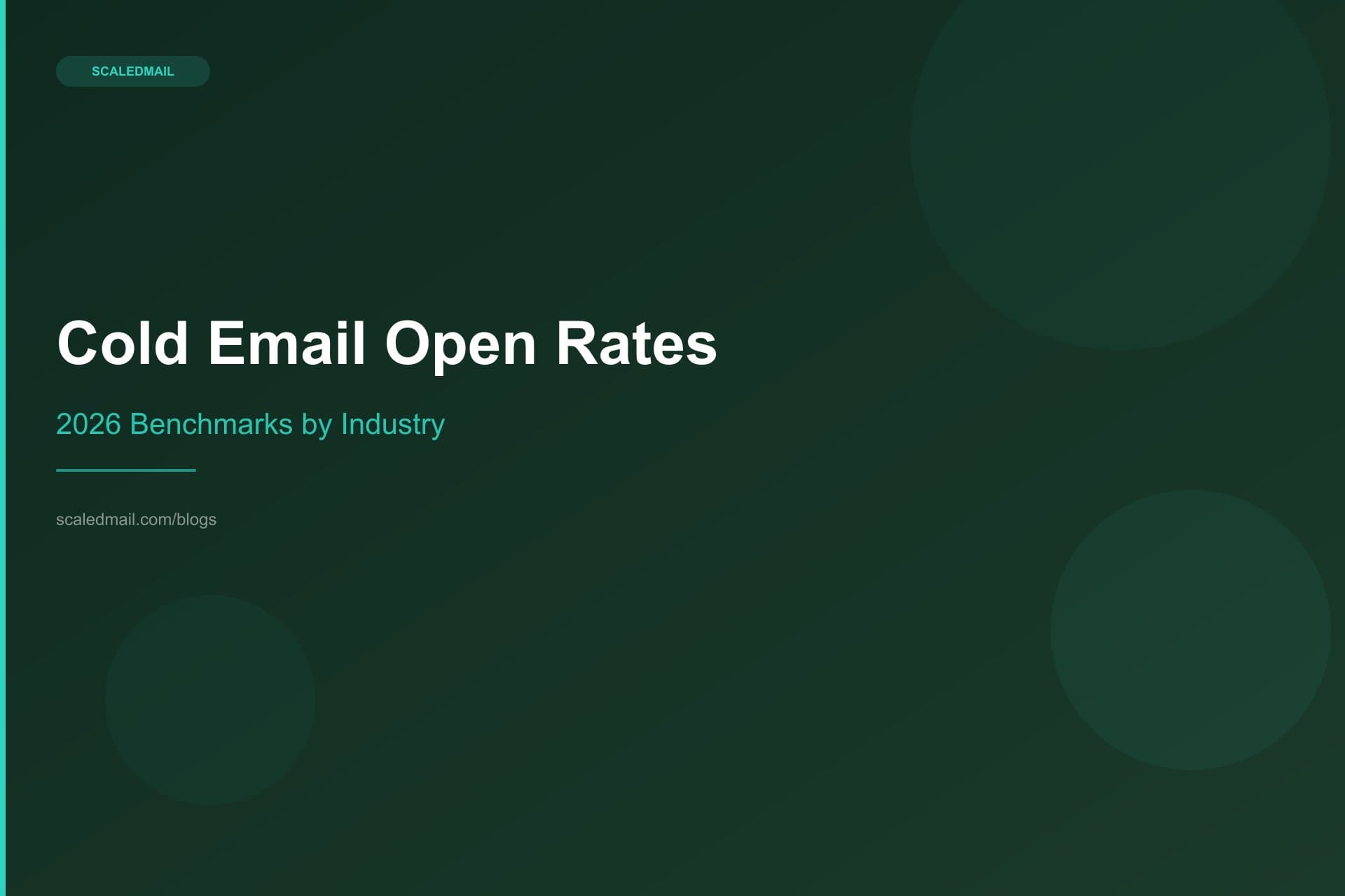 Cold Email Open Rate Benchmarks: What Is Good in 2026 & How to Improve