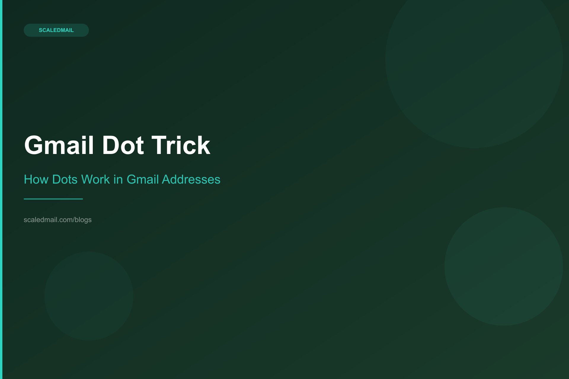 The Gmail Dot Trick: Unlimited Email Addresses from One Account